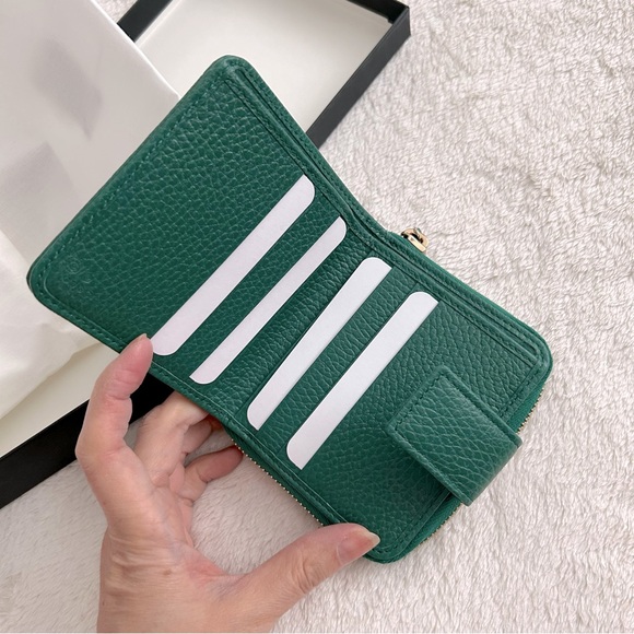 NWT Authentic Gucci GG Canvas & Leather Bifold Short French Wallet - Picture 8 of 11